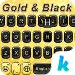 goldandblack android application logo